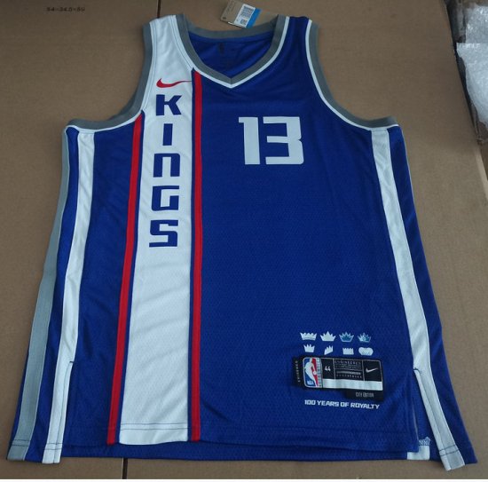 NBA 13 Murray Kings 23-24 city Maillot bleu imprimé